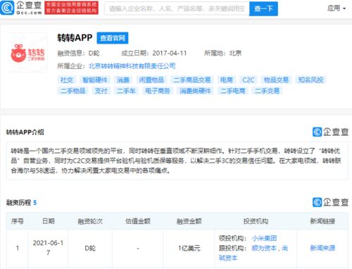轉轉完成1億美元D輪融資，小米集團領投，二手交易平臺再迎資本熱潮